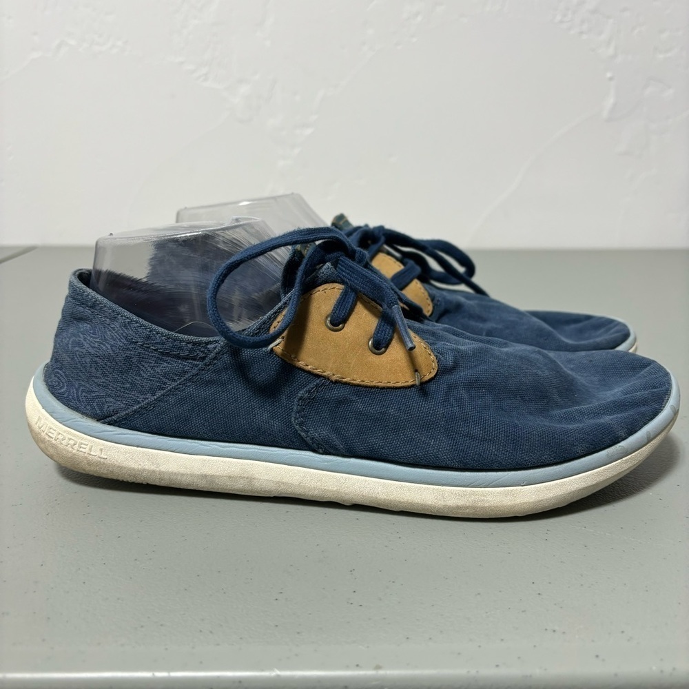 Merrell Blue Wing Men's Hiking Casual Outdoor Canvas Shoes Size 9.5
